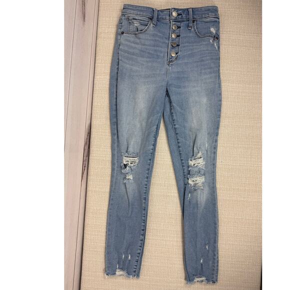 Abercrombie & Fitch High Rise Super‎ Skinny Ankle Size 4 - Picture 1 of 8